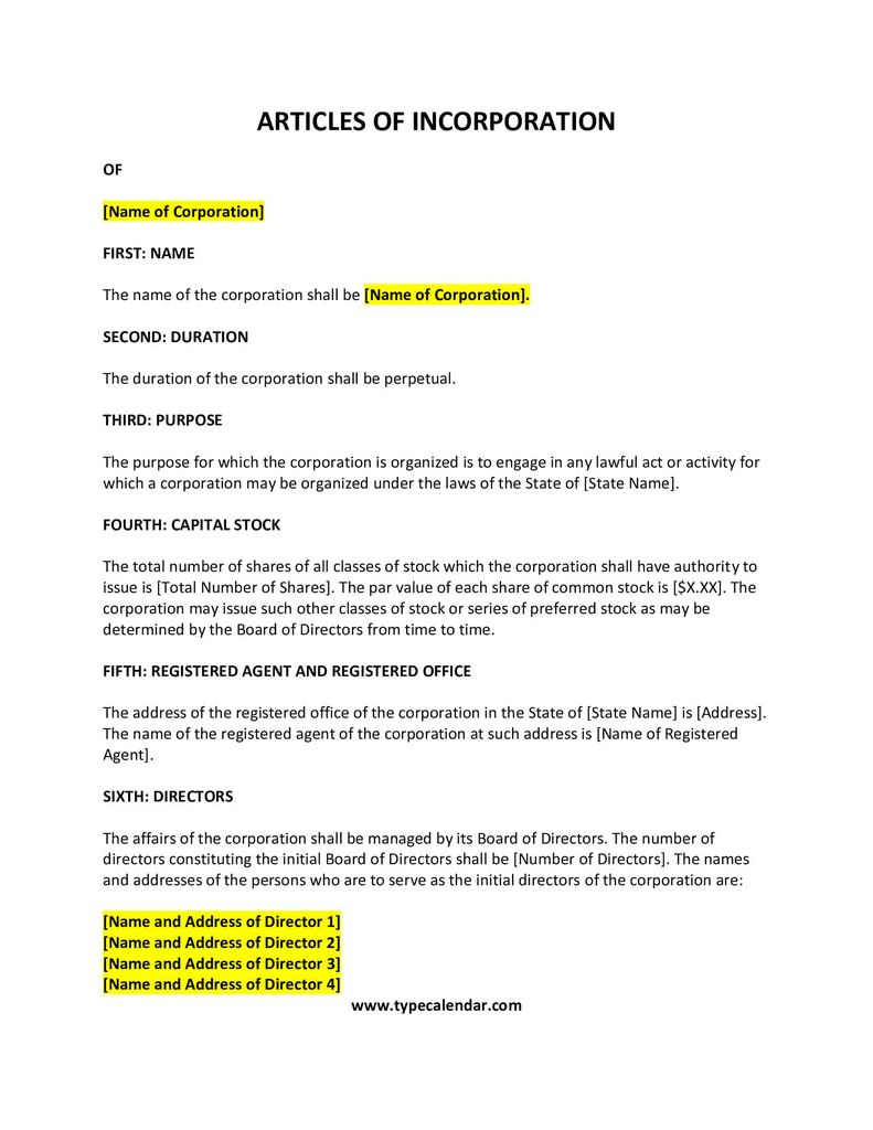 What is a Post of Incorporation and Where to File?